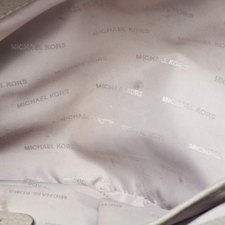 Pre Owned MICHAEL Michael Kors Grey Leather Anabelle Tote