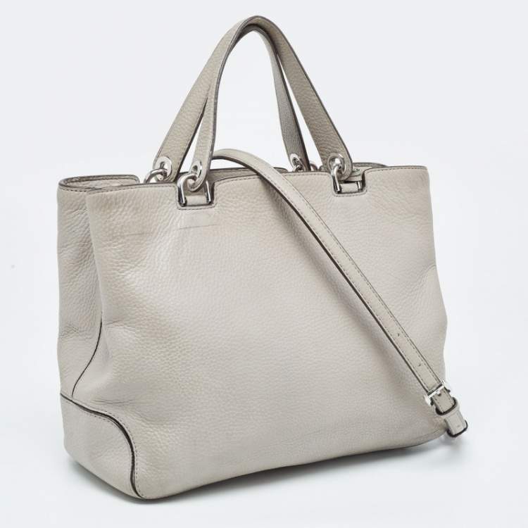 Pre Owned MICHAEL Michael Kors Grey Leather Anabelle Tote