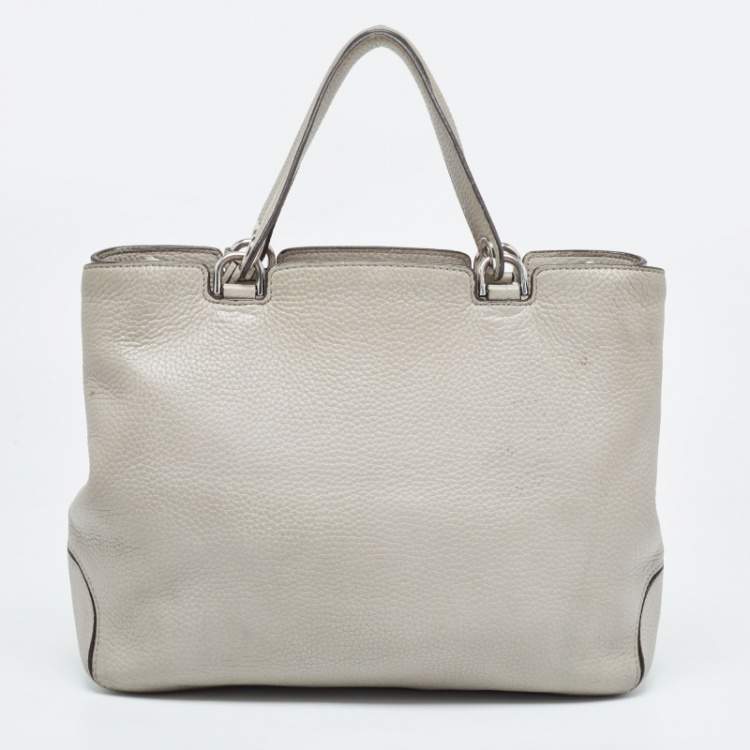Pre Owned MICHAEL Michael Kors Grey Leather Anabelle Tote
