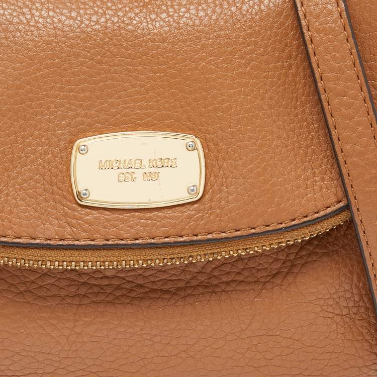 Pre Owned MICHAEL Michael Kors Brown  Leather Bedford Crossbody Bag
