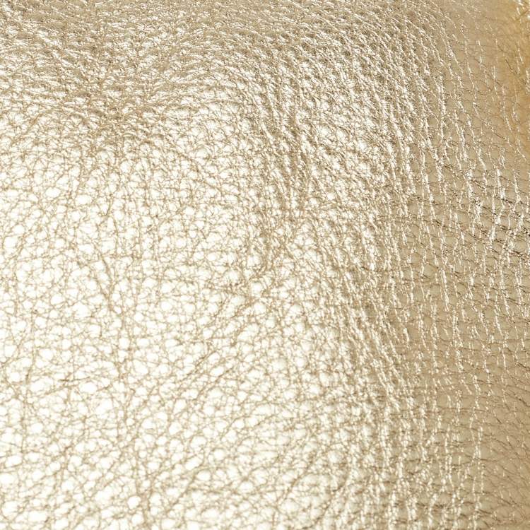 Pre Owned MICHAEL Michael Kors Gold Leather Berkley Clutch