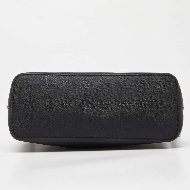 Pre Owned MICHAEL Michael Kors Black Leather Jet Set Crossbody Bag