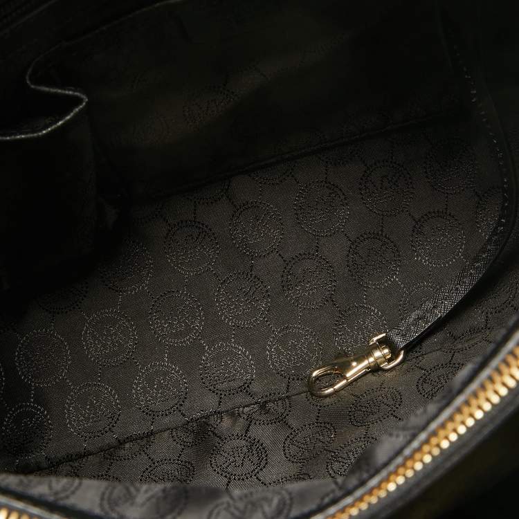 Pre Owned MICHAEL Michael Kors Black Saffiano Leather Large Cynthia Tote
