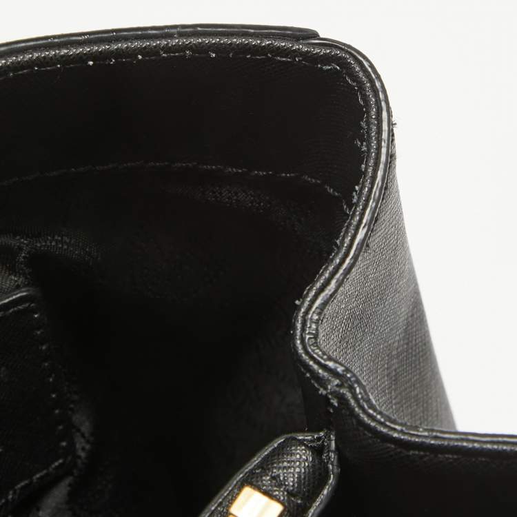 Pre Owned MICHAEL Michael Kors Black Saffiano Leather Large Cynthia Tote