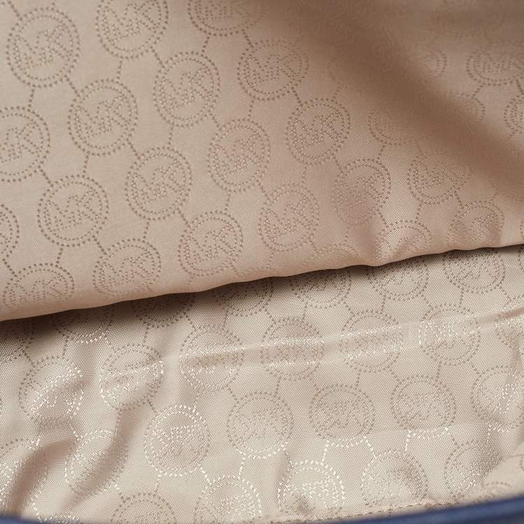 مملوكة مسبقًا MICHAEL Michael Kors Navy Blue Leather Large Jet Set Travel Tote