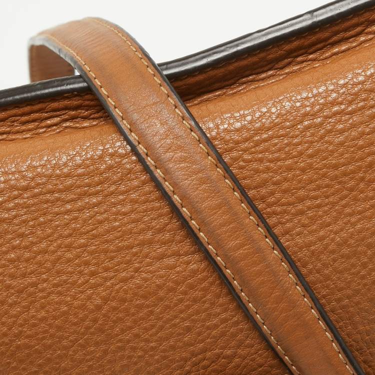 Pre Owned MICHAEL Michael Kors Brown Leather Flap Crossbody Bag