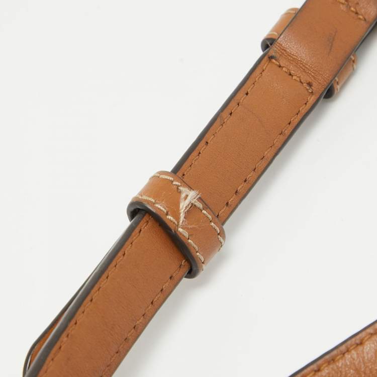 Pre Owned MICHAEL Michael Kors Brown Leather Flap Crossbody Bag