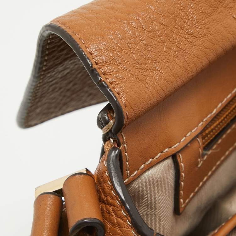 Pre Owned MICHAEL Michael Kors Brown Leather Flap Crossbody Bag