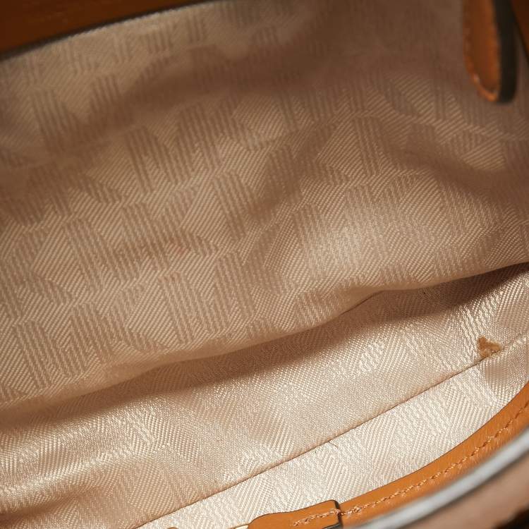 Pre Owned MICHAEL Michael Kors Brown Leather Flap Crossbody Bag
