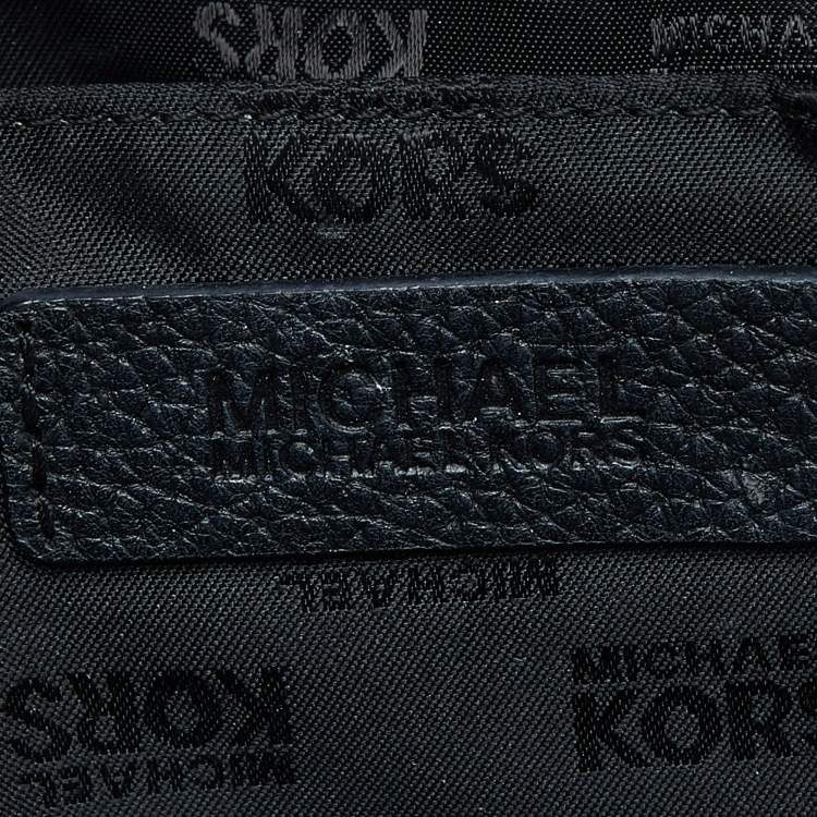 Pre Owned MICHAEL Michael Kors Black Leather Dome Satchel