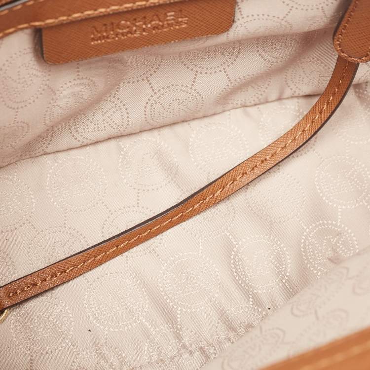 Pre Owned MICHAEL Michael Kors Brown Leather Medium Selma Crossbody Bag