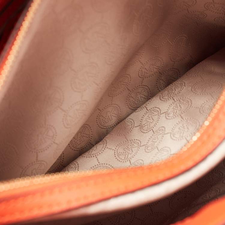 Pre Owned MICHAEL Michael Kors Red Leather Hamilton North South Tote