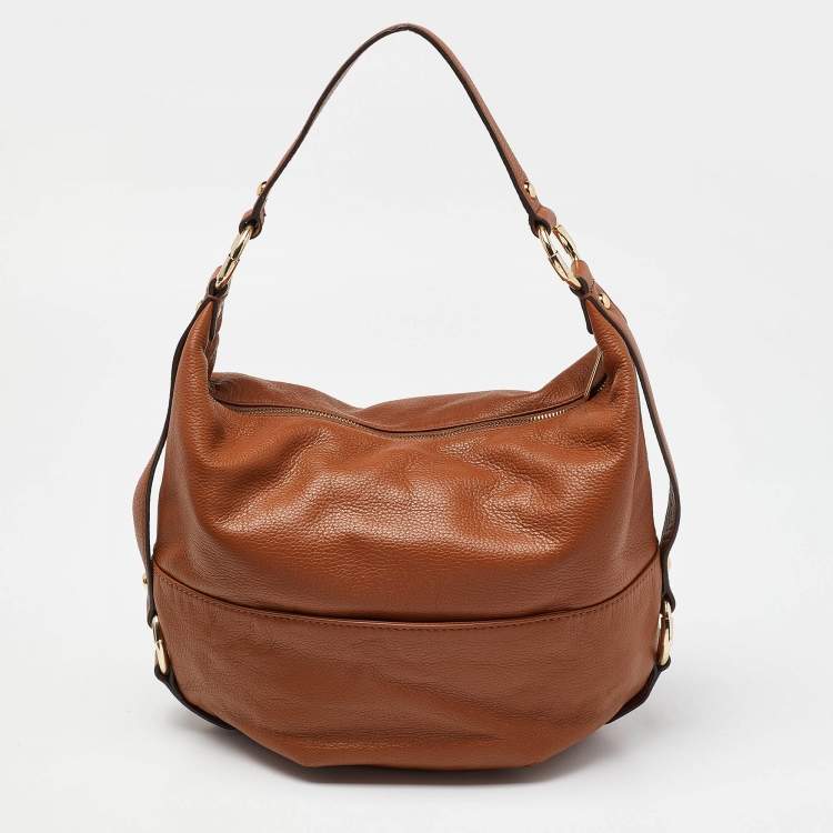 Pre Owned MICHAEL Michael Kors Brown Leather Fulton Hobo