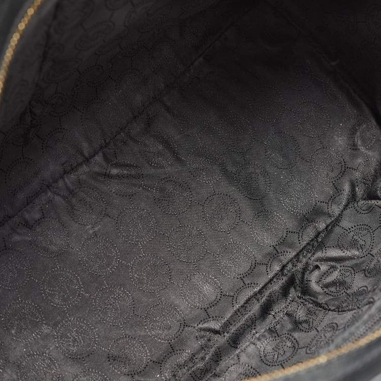 Pre Owned MICHAEL Michael Kors Black Saffiano Leather Large Selma Satchel