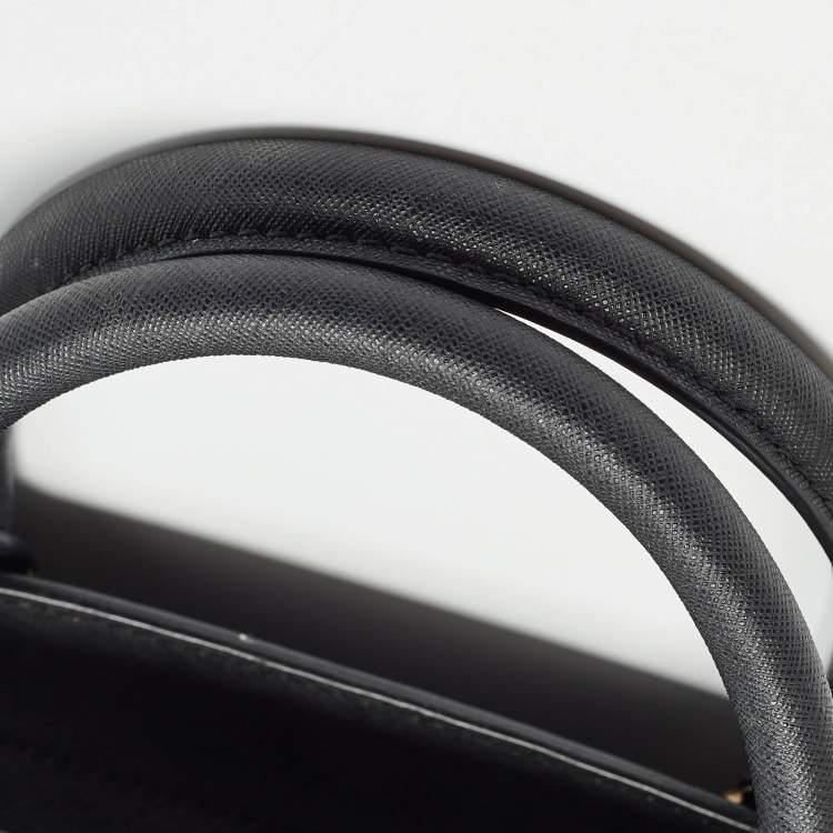 Pre Owned MICHAEL Michael Kors Black Saffiano Leather Large Selma Satchel