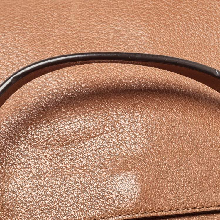 Pre Owned MICHAEL Michael Kors Brown Leather Hamilton Satchel