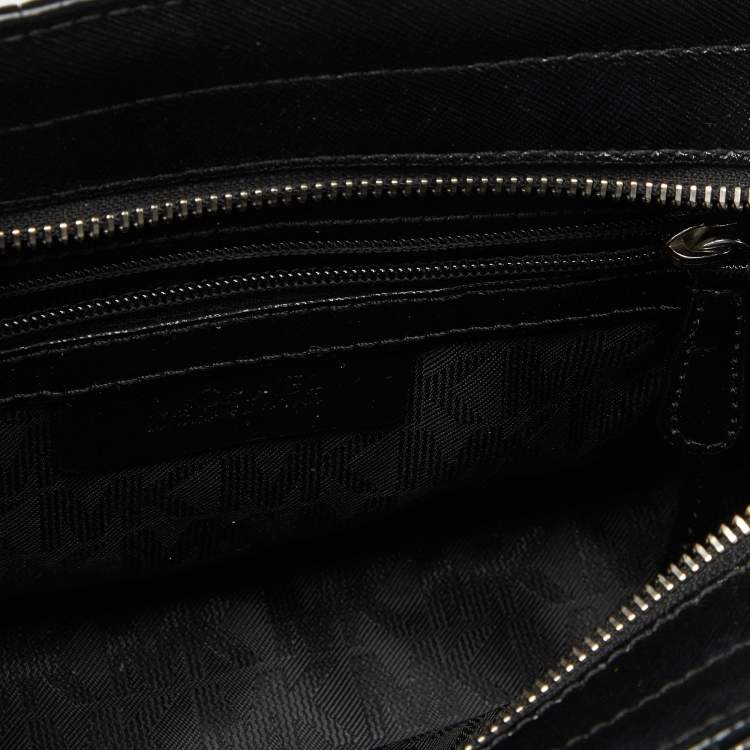 Pre Owned MICHAEL Michael Kors Black Leather Quinn Tote