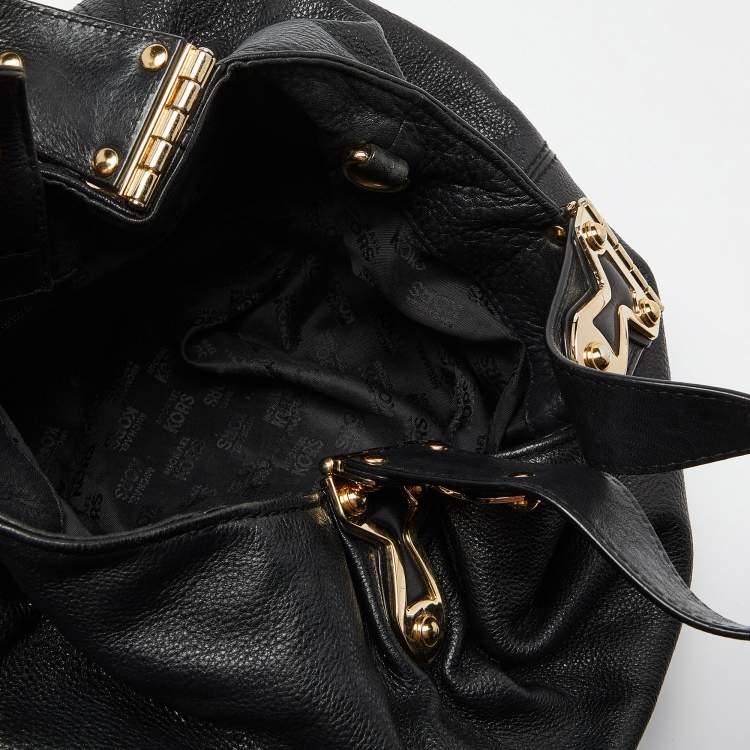 Pre Owned MICHAEL Michael Kors Black Leather Tote