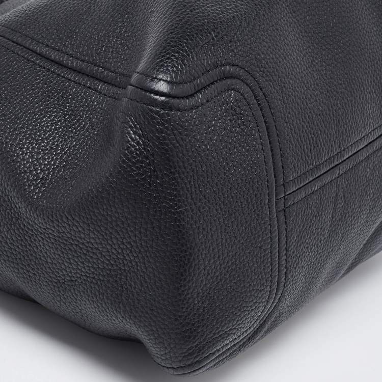 Pre Owned MICHAEL Michael Kors Black Leather Fulton Tote