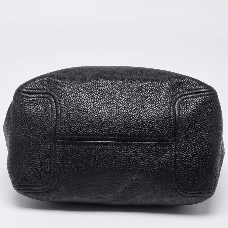Pre Owned MICHAEL Michael Kors Black Leather Fulton Tote