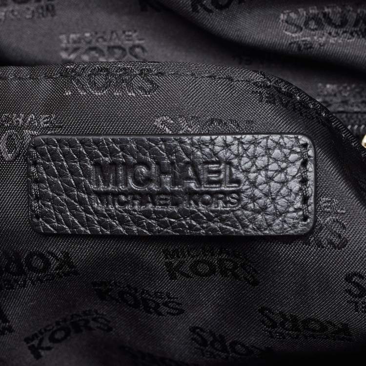 Pre Owned MICHAEL Michael Kors Black Leather Fulton Tote