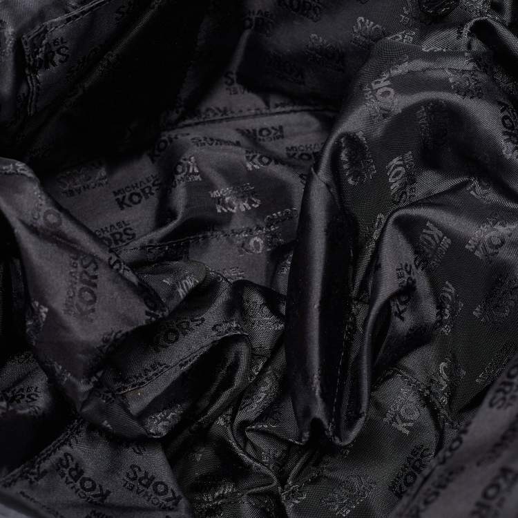 Pre Owned MICHAEL Michael Kors Black Leather Fulton Tote