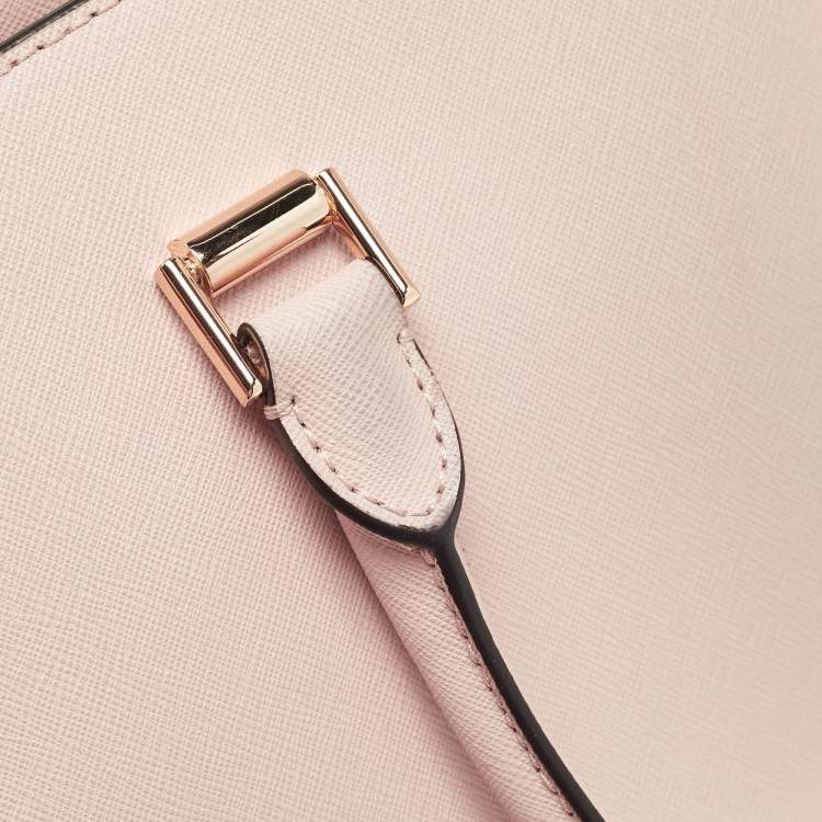 Pre Owned MICHAEL Michael Kors Light Pink Saffiano Leather Medium Selma Tote