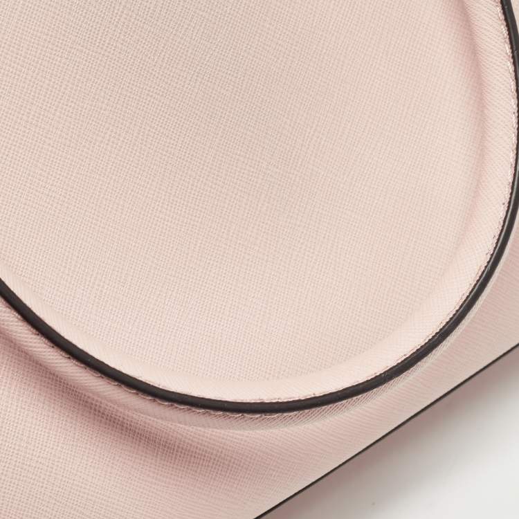 Pre Owned MICHAEL Michael Kors Light Pink Saffiano Leather Medium Selma Tote