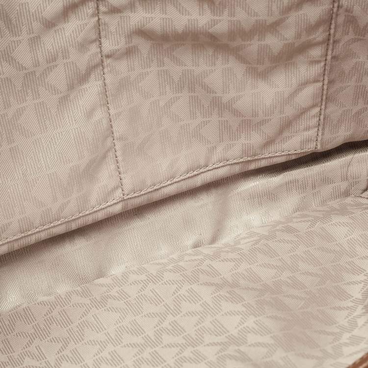 مملوكة مسبقًا MICHAEL Michael Kors Brown Saffiano Leather Large Jet Set Travel Tote