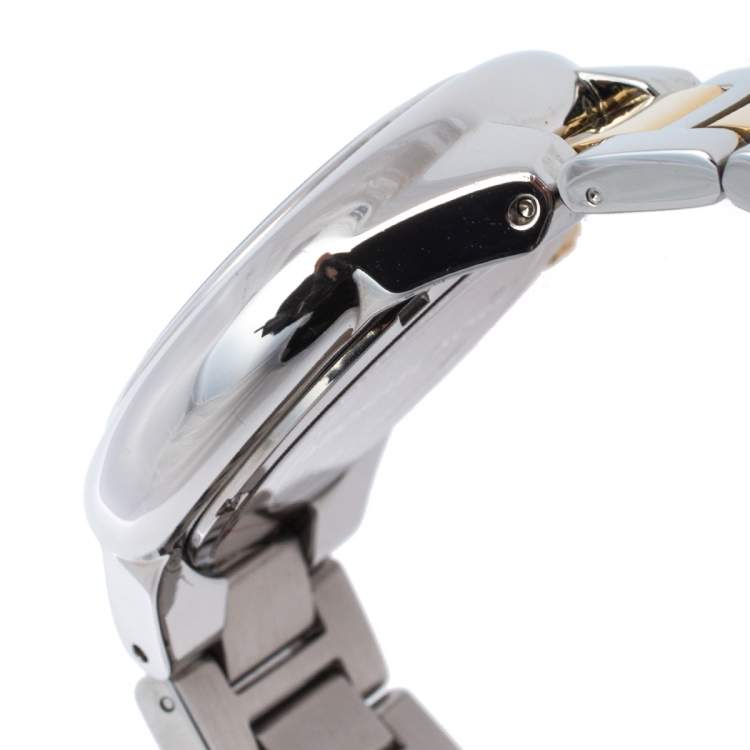 Pre Owned Michael Kors Silver Two Tone Stainless Steel Camille MK5653 Women's Wristwatch 43 mm