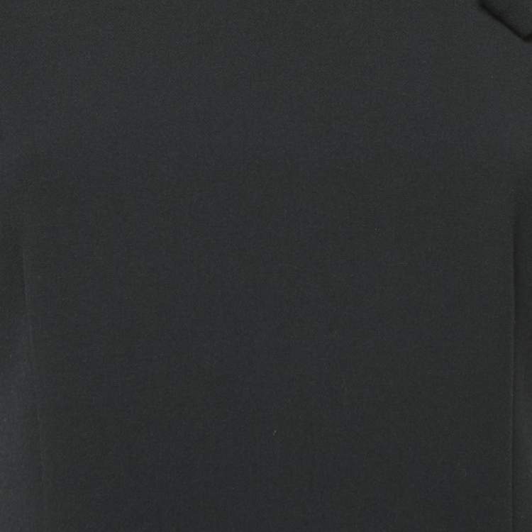 Pre Owned Mirae Black Bow Detail Stretch Crepe Mini Dress S
