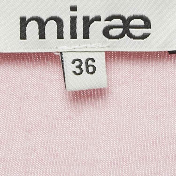 Pre Owned Mirae Multicolor Jersey Fringed Asymmetric Short Dress S