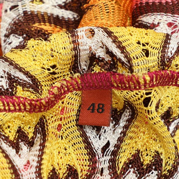 Pre Owned Missoni Mare Multicolor Viscose Caftan Maxi Dress L