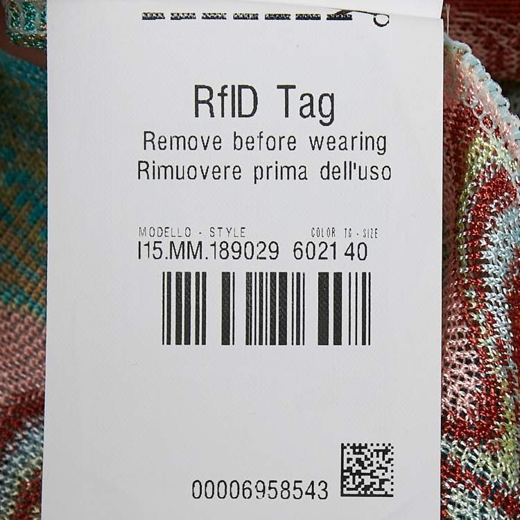 Pre Owned Missoni Mare Multicolor Patterned Knit Cover-Up Beach Pants S