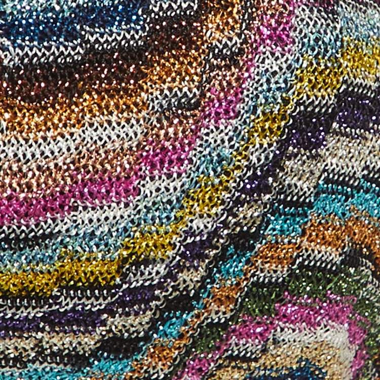 Pre Owned Missoni Mare Multicolor Lurex Knit Bikini Set S/M