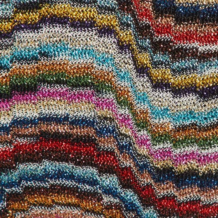 Pre Owned Missoni Mare Multicolor Lurex Knit Bikini Set S/M