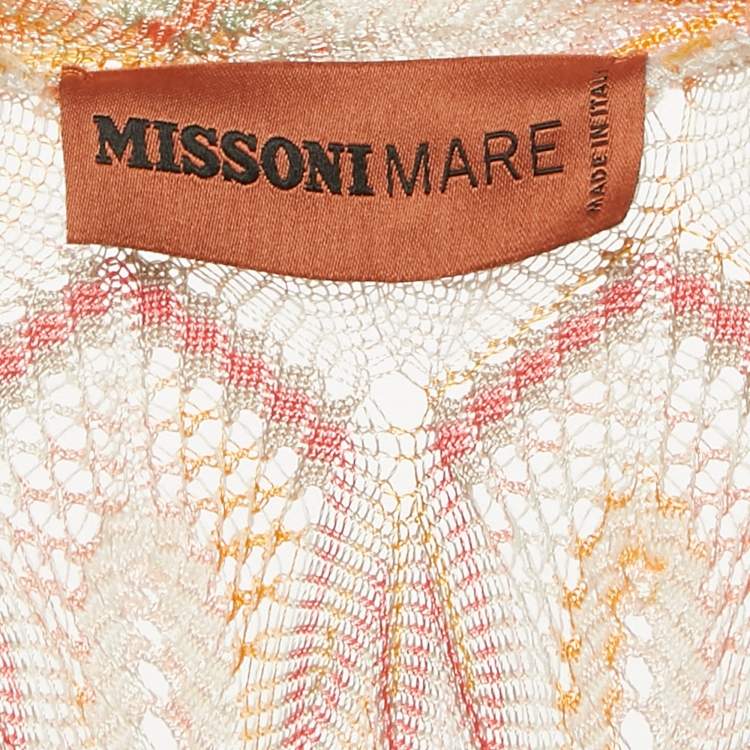 Pre Owned Missoni Mare Multicolor Patterned Knit Long Dress M