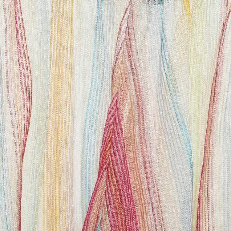 Pre Owned Missoni Mare Multicolor Striped Lurex Knit Swim Shorts S