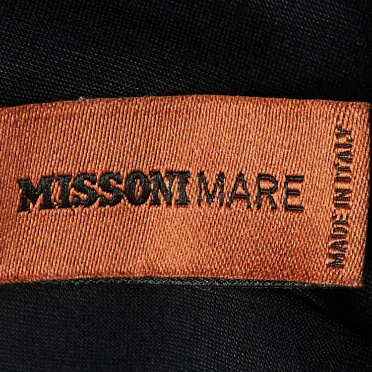 Pre Owned Missoni Mare Multicolor Lurex Knit One Piece Swimsuit M