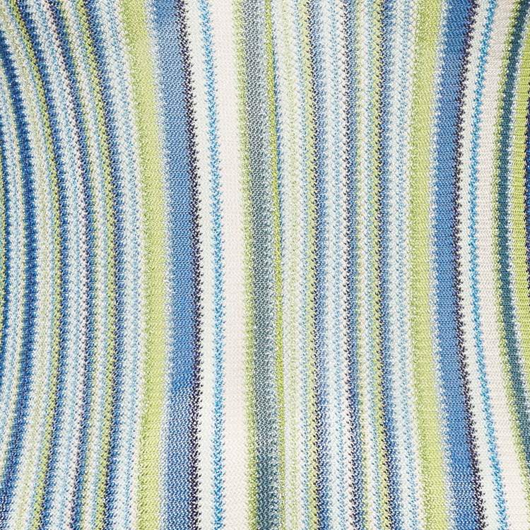 Pre Owned Missoni Mare Multicolor Striped Lurex Knit  Jumpsuit S