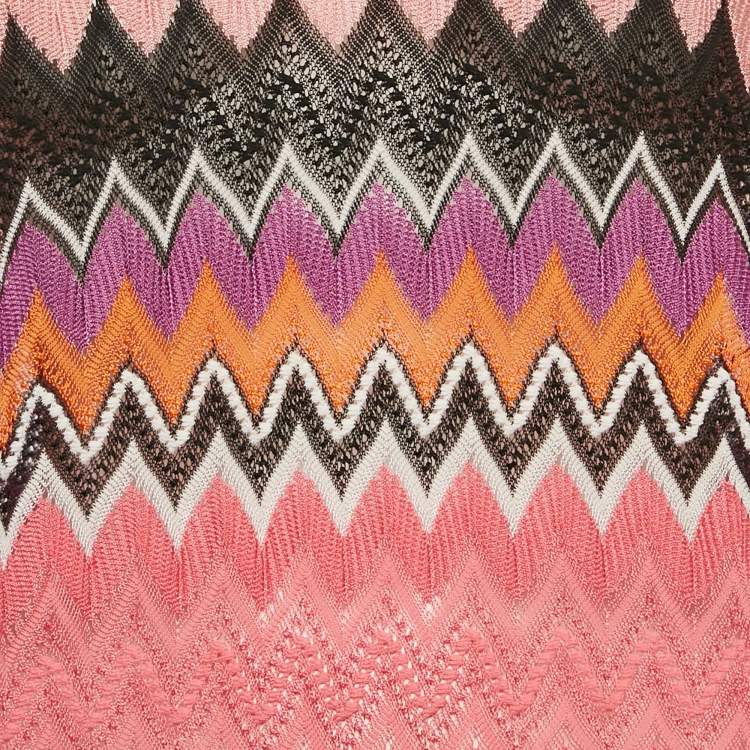 Pre Owned Missoni Mare Multicolor Patterned Knit Cover-up M