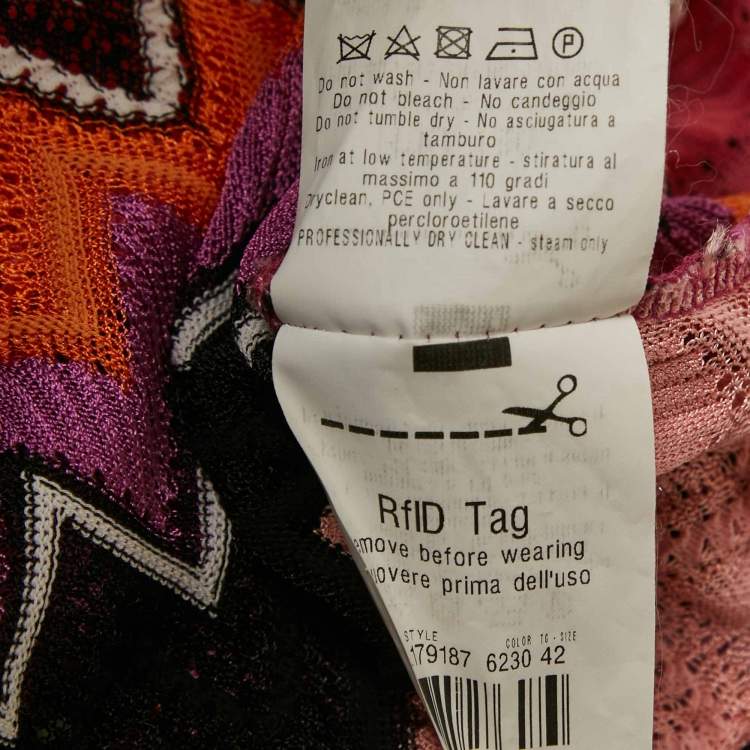 Pre Owned Missoni Mare Multicolor Patterned Knit Cover-up M