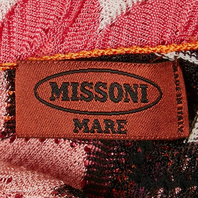 Pre Owned Missoni Mare Multicolor Patterned Knit Cover-up M