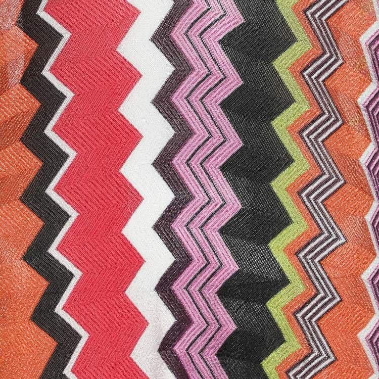 Pre Owned Missoni Mare Multicolor Textured Knit Dress M