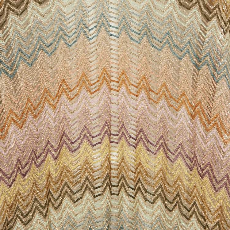 Pre Owned Missoni Mare Multicolor Lurex Knit Oversized Top S