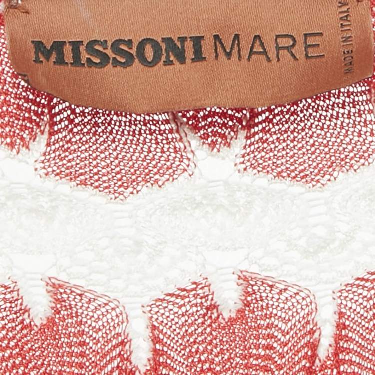 Pre Owned Missoni Mare Multicolor Patterned Knit Cover-Up Dress M