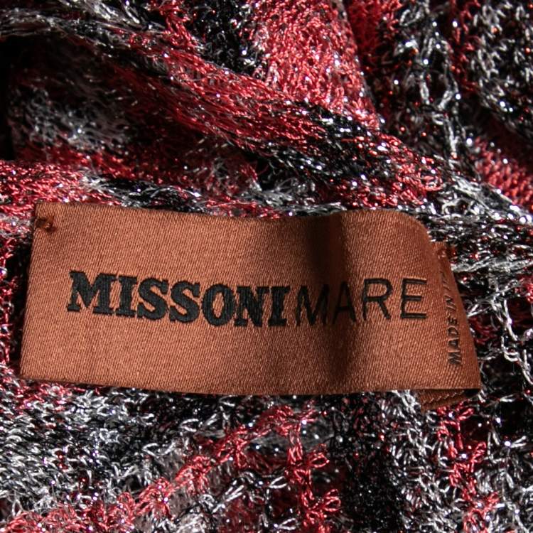 Pre Owned Missoni Mare Multicolor Patterned Lurex Knit Jumpsuit S