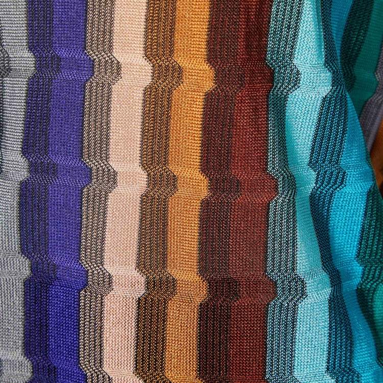 Pre Owned Missoni Mare Multicolor Patterned Knit Strapless Jumpsuit S