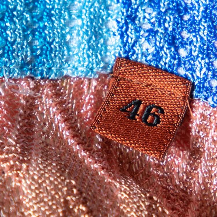 Pre Owned Missoni Mare Multicolour Patterned Knit Wrap Skirt L