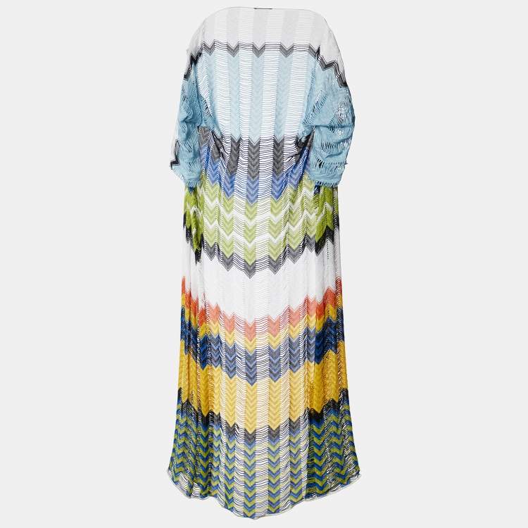 Pre Owned Missoni Mare Multicolor Patterned Kit Long Shoulder Cover S